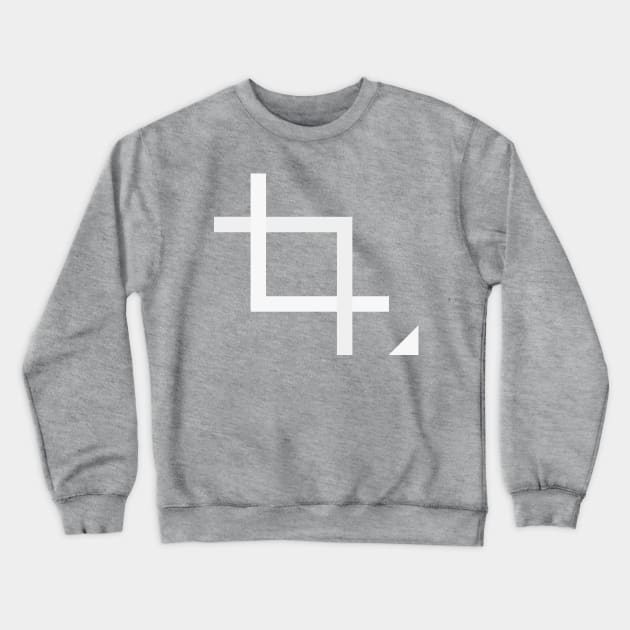 Viewfinder/Crop Tool Crewneck Sweatshirt by Avengedqrow